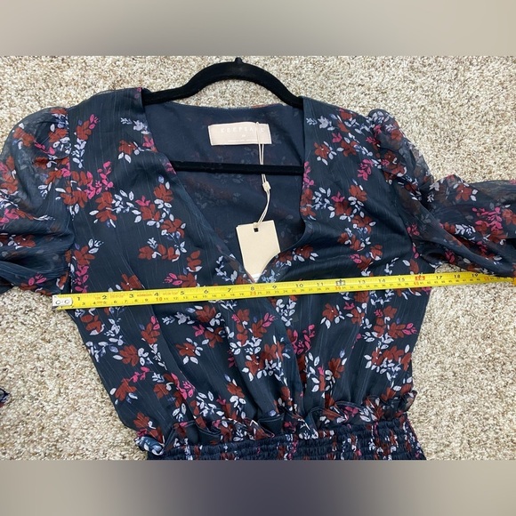 Keepsake The Label Embrace Floral Boho Smocked Long Sleeve Ruffle Dress XS NWT - Picture 8 of 15